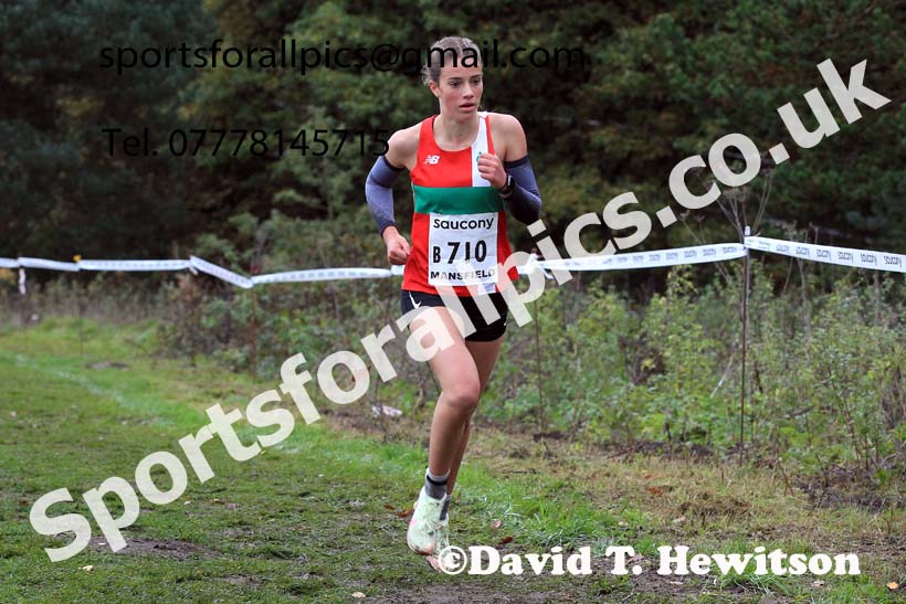 Girls Under-15s, 2022 National Cross Country Relays, Berry Hill Park, Mansfield.  Photo: David T. Hewitson/Sports for All Pics